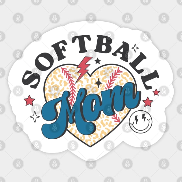 Softball Mom Gift Idea Sticker by xena